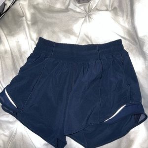 Navy lululemon shorts